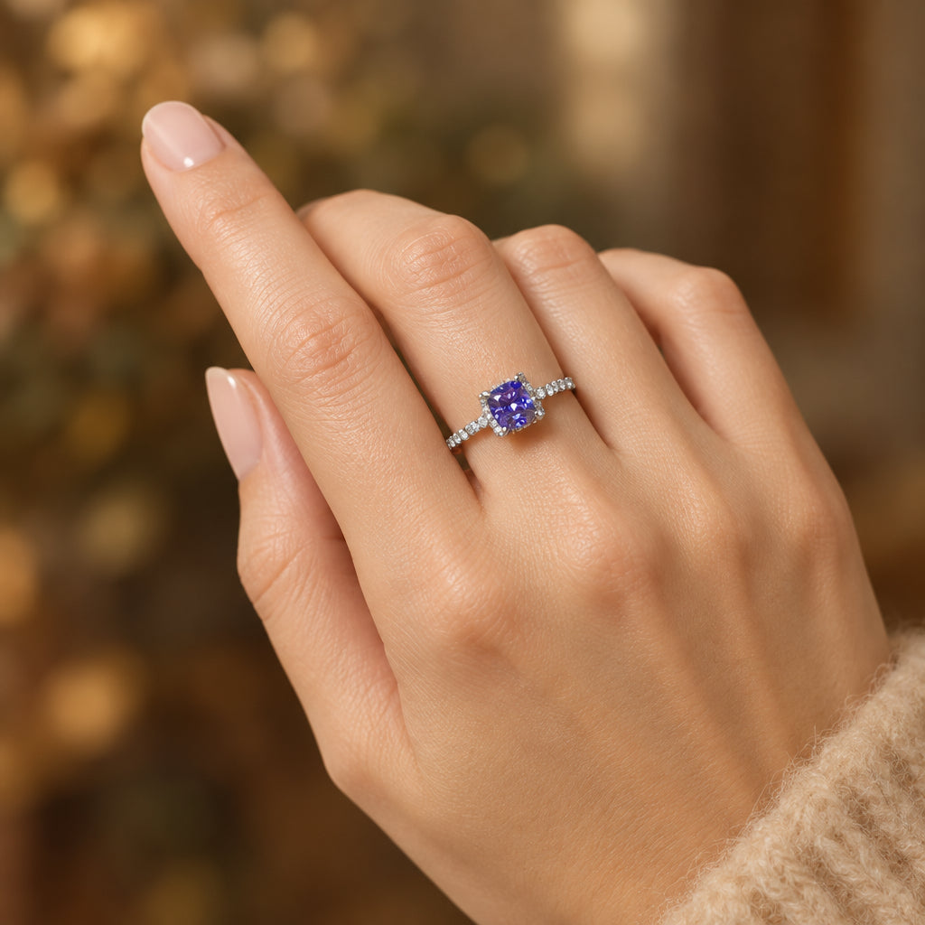 1 Carat Moissanite Ring Giovanna - Coastal Sparkle Women's Ring Velanci