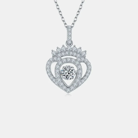 1.21 Ct Moissanite Sterling Silver Necklace Velanci