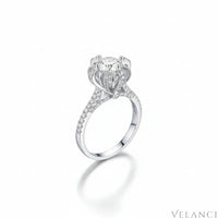 Ring Isabella - 1 Carat Moissanite Sterling Silver Women's Ring Velanci