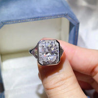 Engagement Ring Giulia - 3 Carat Starglow Moissanite Square Women's Ring Velanci