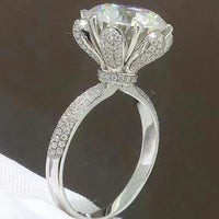 Minimalist Ring Giulia - 5 Carat Moissanite Sparkle Women's Ring Velanci
