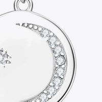 Moissanite Round Sterling Silver Necklace - All-Day Comfort Velanci