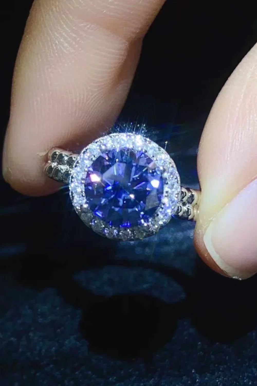 Ring Isabella - 2ct Moissanite, Platinum-Plated Elegance Women's Ring Velanci