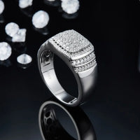 Moissanite Sterling Silver Ring Chiara - Coastal Shine Women's Ring Velanci