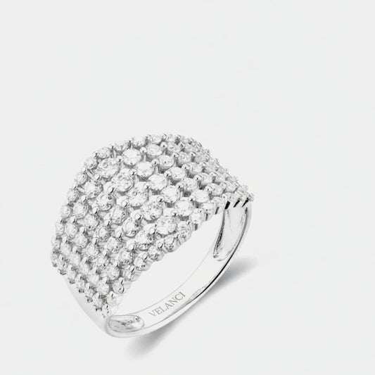 Ring Bianca - Moissanite Minimalist Coastal Sparkle Women's Ring Velanci