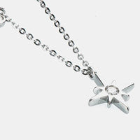 Moissanite North Star Pendant Necklace - Sterling Silver Velanci