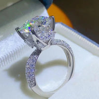 Moissanite Sterling Ring Isabella - Sparkling Brilliance Women's Ring Velanci