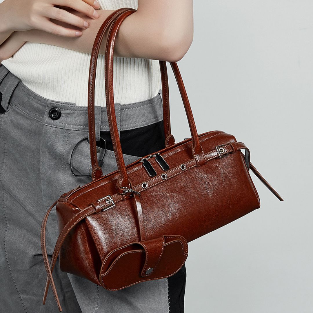 Soleil Doré Luxury Leather Handbag