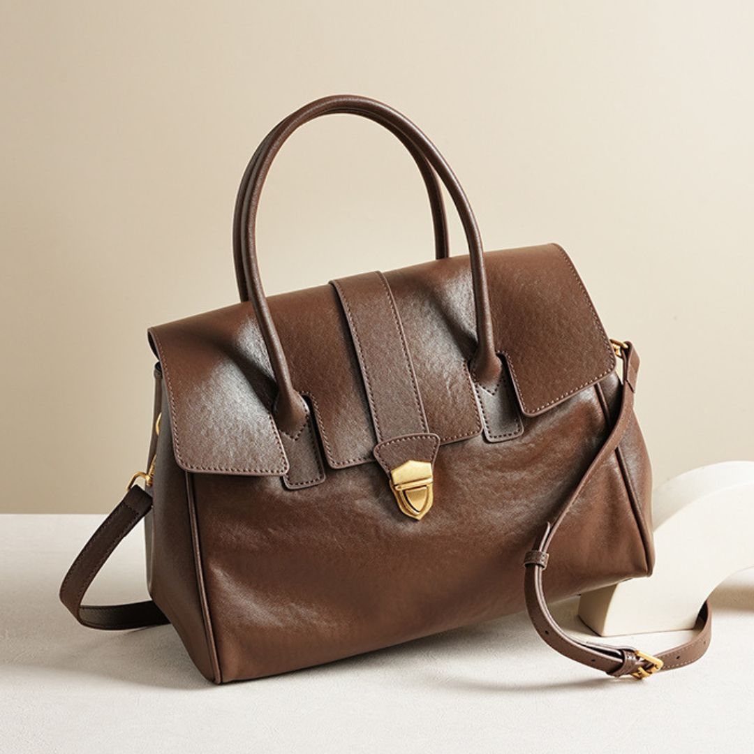 Velanci Dorée Luxe Leather Handbag