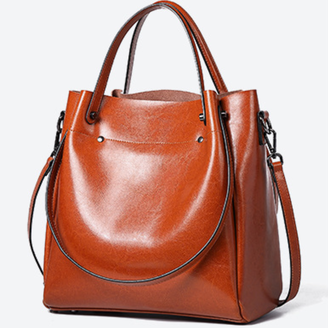 Velanci Garnet Frost Luxurious Leather Handbag