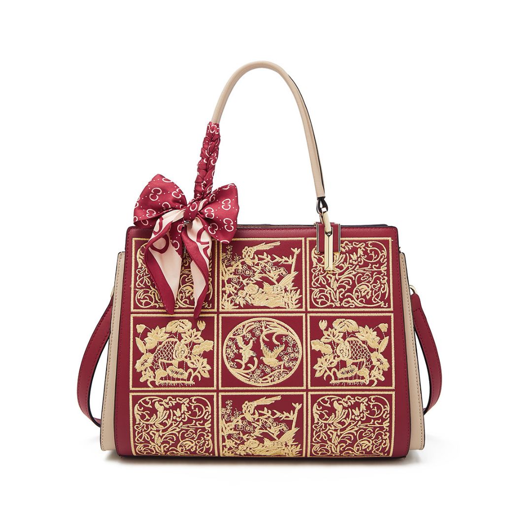 Velanci Midnight Veil Leather Handbag