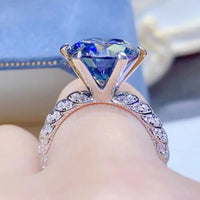 Anello Giulia - 5 Carat Moissanite Sterling Silver Shine Women's Ring Velanci