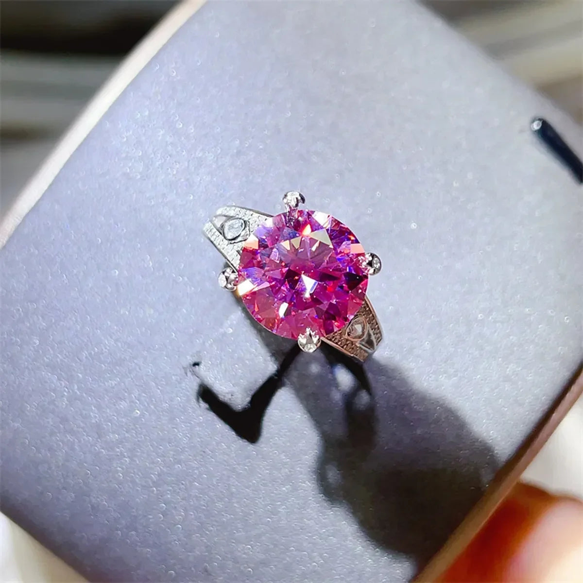 5 Carat Moissanite Ring Giulia - Coastal Sparkle Gleam Women's Ring Velanci