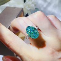 5 Carat Moissanite Platinum-Plated Ring Isabella - Glimmer Women's Ring Velanci