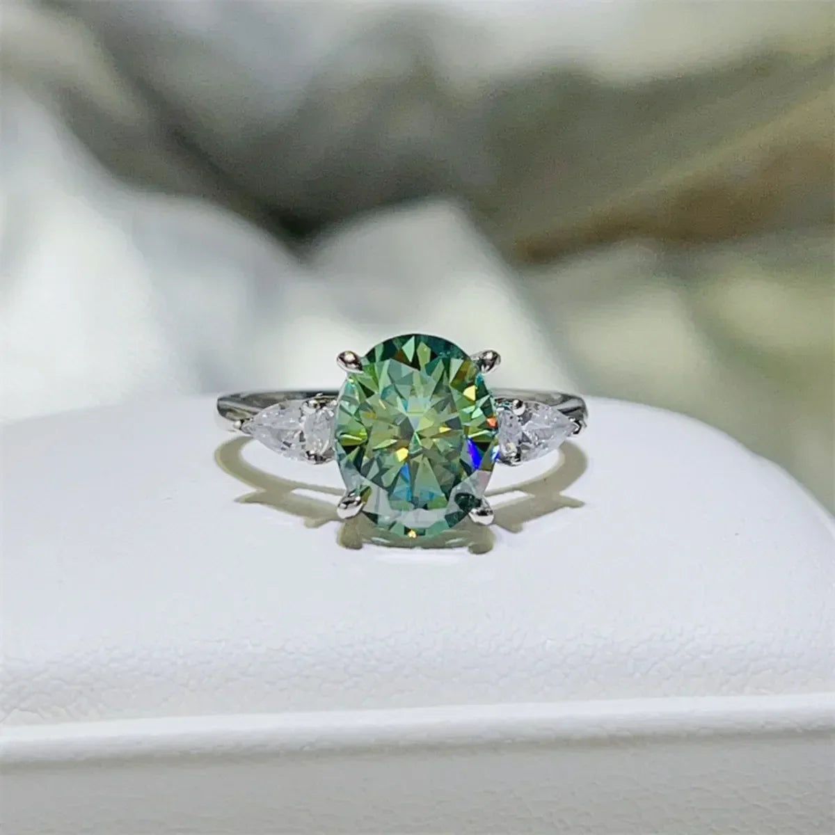 Ring Sofia - 3 Carat Moissanite Sterling Silver Ring Women's Ring Velanci
