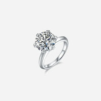 Ring Giulia - Platinum-Plated 5 Carat Moissanite Shine Women's Ring Velanci