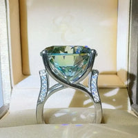 Ring Bianca - 20ct Moissanite Sterling Silver Ring Women's Ring Velanci