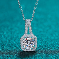 Moissanite Sterling Silver Necklace - Lightweight 0.5 Ct Velanci