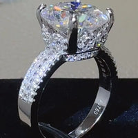 Ring Sofia - 5 Carat Moissanite Sterling Silver Ring Women's Ring Velanci