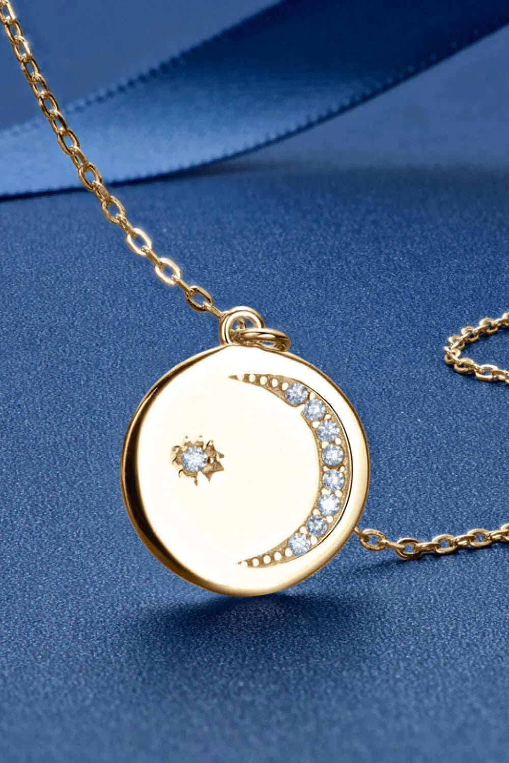 Moissanite Round Sterling Silver Necklace - All-Day Comfort Velanci