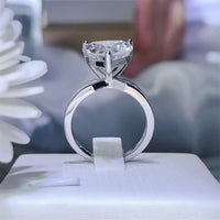 5 Carat Moissanite Heart Ring Isabella - Platinum-Plated Women's Ring Velanci