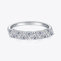 1 Carat Moissanite Half-Eternity Ring Alessia - Classic Women's Ring Velanci