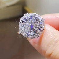5 Carat Moissanite Sterling Ring Amelia - Coastal Shine Women's Ring Velanci