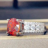 Moissanite Ring Bianca - 5 Carat Sterling Silver Shine Women's Ring Velanci