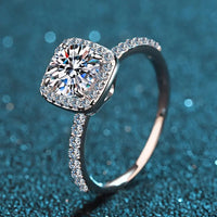 Square Moissanite Ring Giulia - Crisp Brilliance Shine Women's Ring Velanci