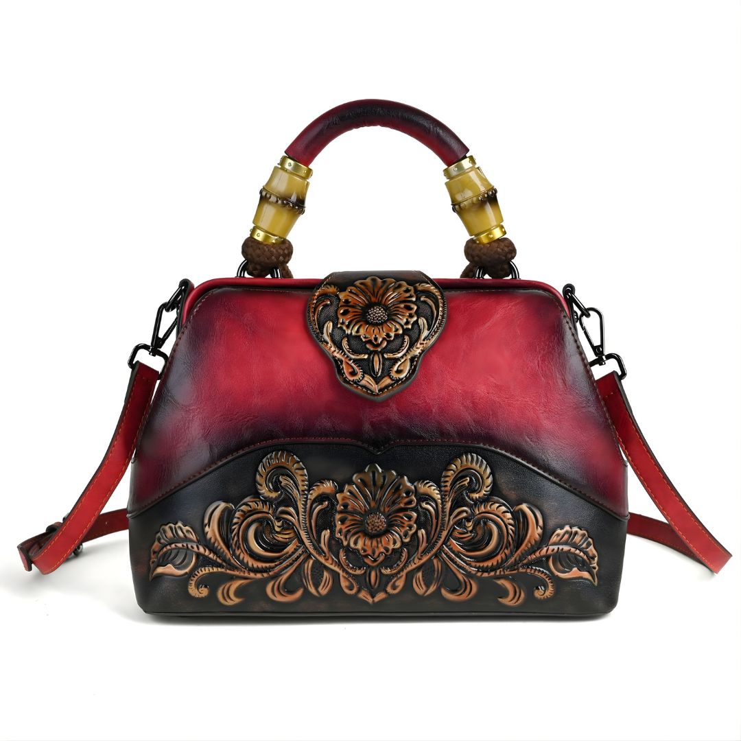Velanci Velvet Royale Leather Handbag