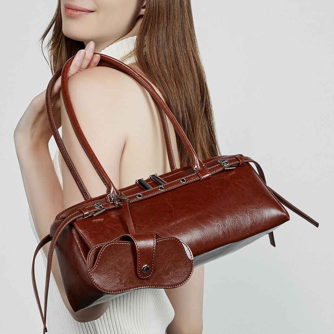 Soleil Doré Luxury Leather Handbag