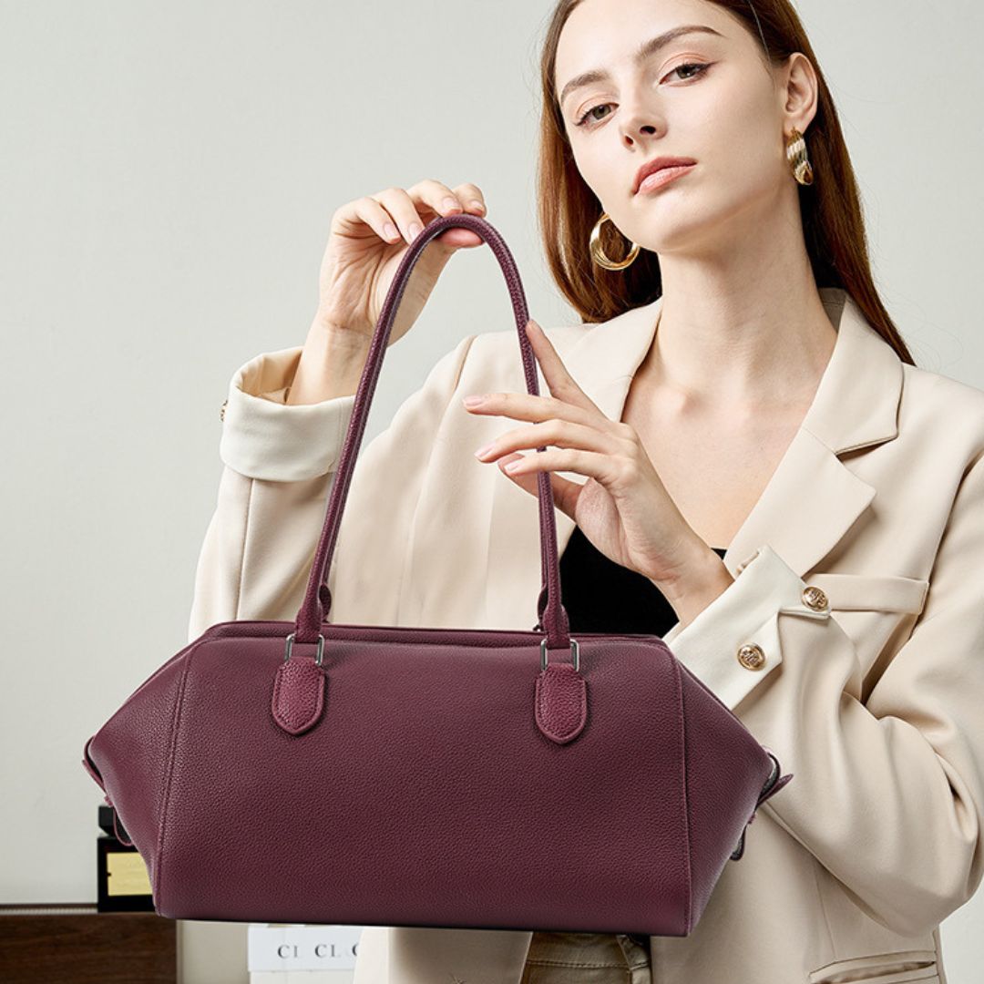 Velanci Crimson Echo Luxe Handbag