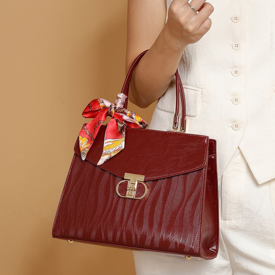 Château Lumière Leather Handbag