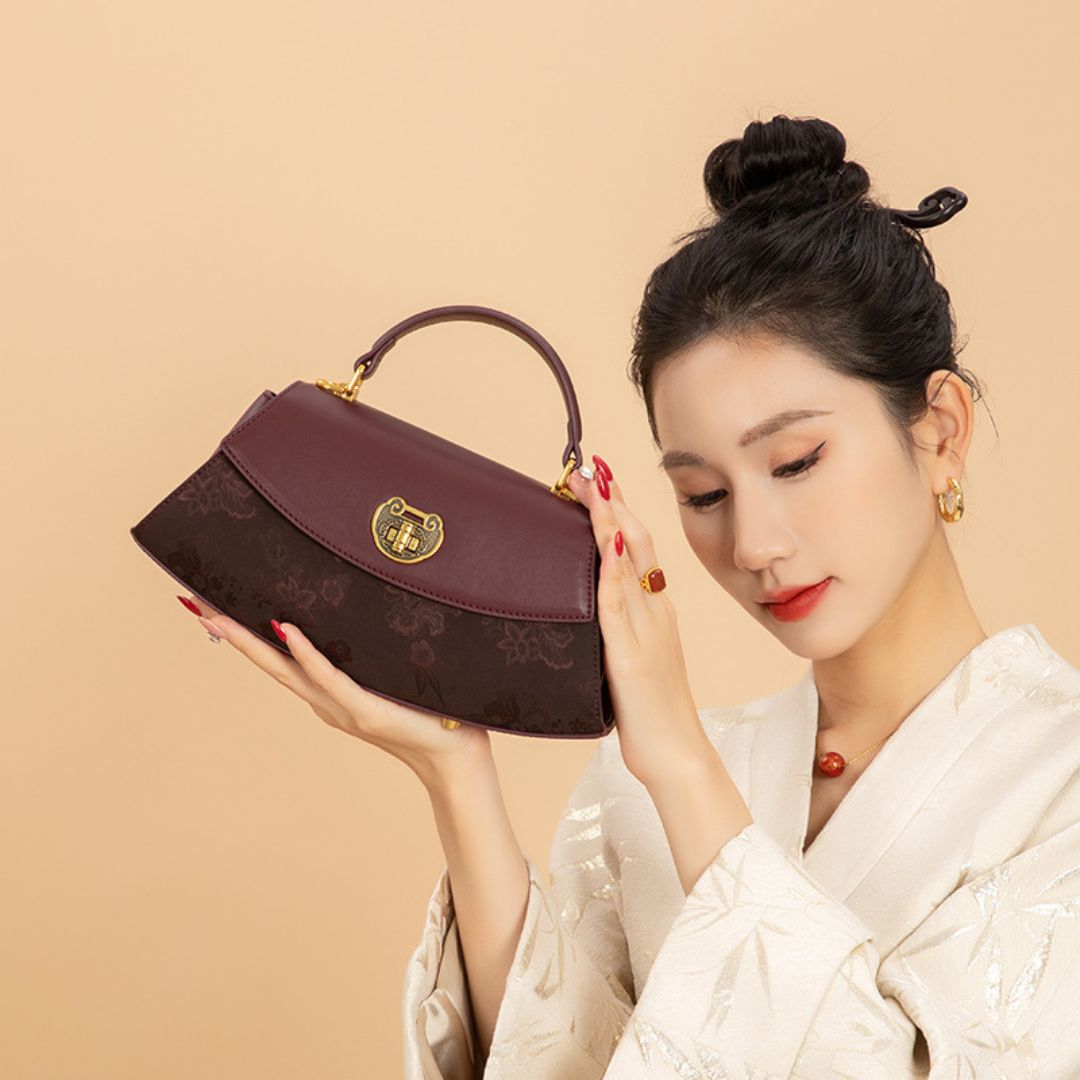 Velanci Timeless Orchid Leather Handbag