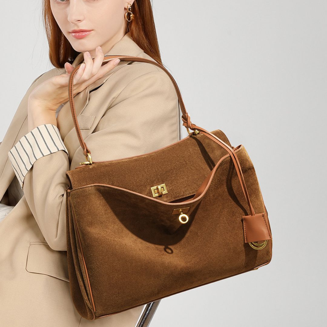 Velanci Charmed Heritage Genuine Leather Handbag