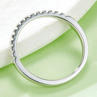 Moissanite Ring Giulia - Half-Eternity Arc Sparkle Women's Ring Velanci