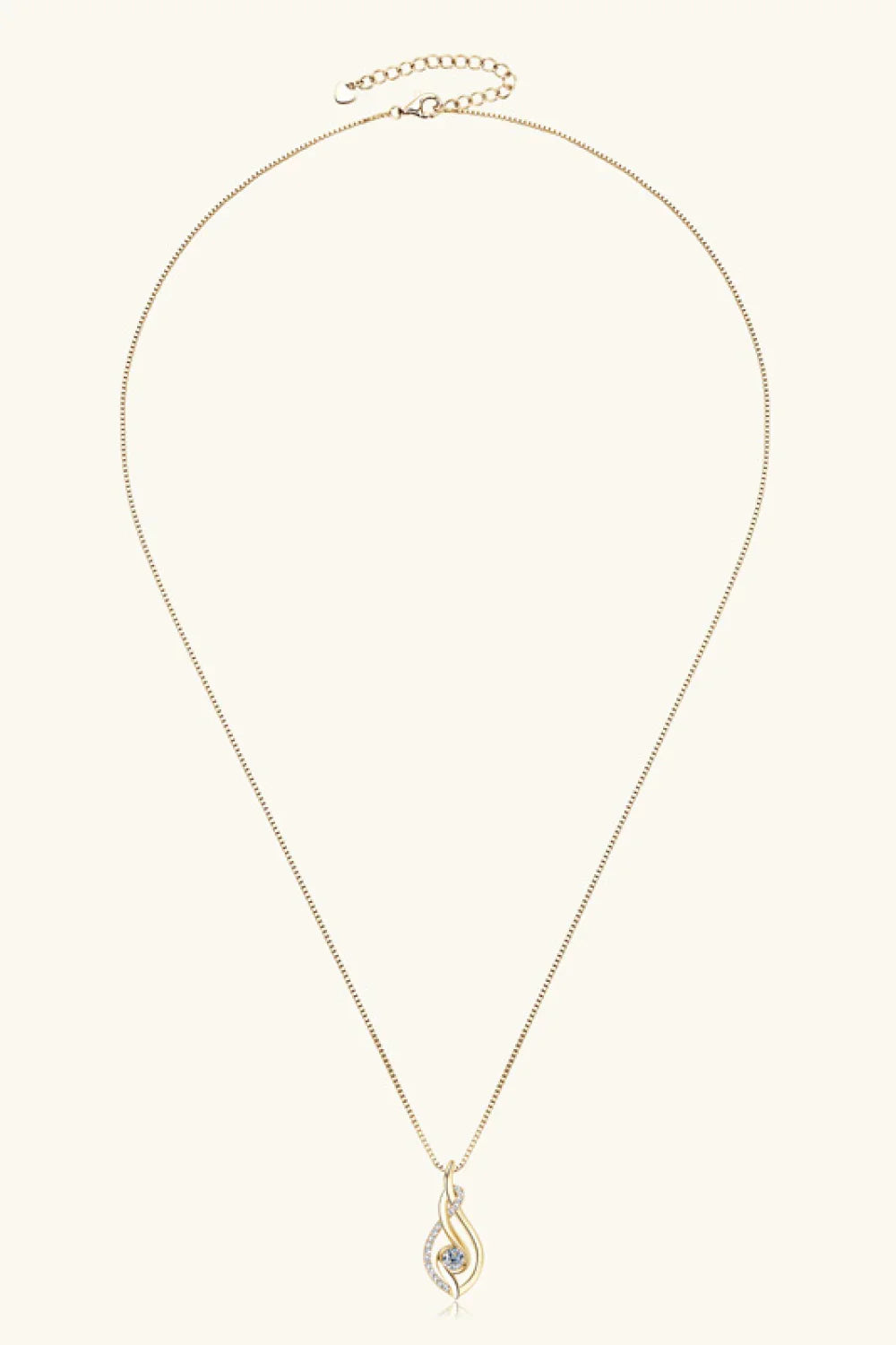 Moissanite Sterling Silver Necklace - Everyday Shine Velanci