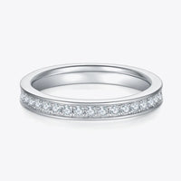 Minimalist Sterling Moissanite Ring Isabella - Coastal Glow Women's Ring Velanci