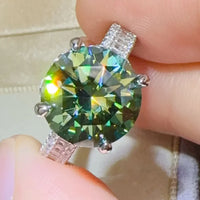 5 Carat Moissanite Sterling Silver Ring Alessia - Shine Women's Ring Velanci