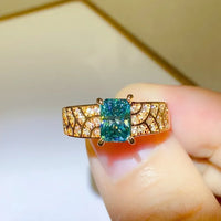 Moissanite Ring Francesca - 1 Carat Sterling Silver Women's Ring Velanci