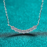 Moissanite Necklace - 1.4ct Sterling Silver Everyday Wear Velanci