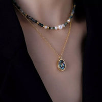 Freshwater Pearl Necklace Set Necklace - 18K Gold Plated Velanci