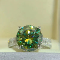 5 Carat Moissanite Sterling Silver Ring Alessia - Shine Women's Ring Velanci