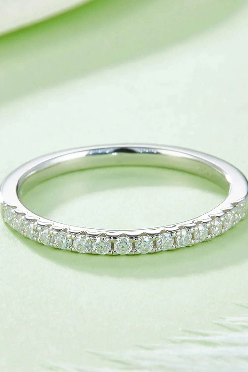 Moissanite Ring Giulia - Half-Eternity Arc Sparkle Women's Ring Velanci