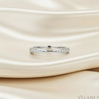 Ring Alessia - Sterling Silver Moissanite Daily Wear Velanci