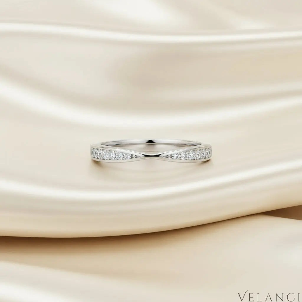 Ring Alessia - Sterling Silver Moissanite Daily Wear Velanci