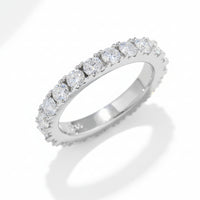 2.3 Carat Moissanite Eternity Ring Giulia - Sterling Silver Women's Ring Velanci