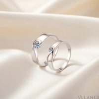 Moissanite Ring Giulia - 0.3ct Sterling Silver Shine Velanci