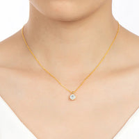 Minimalist Sterling Silver Moissanite Necklace - 1ct Sparkle Velanci