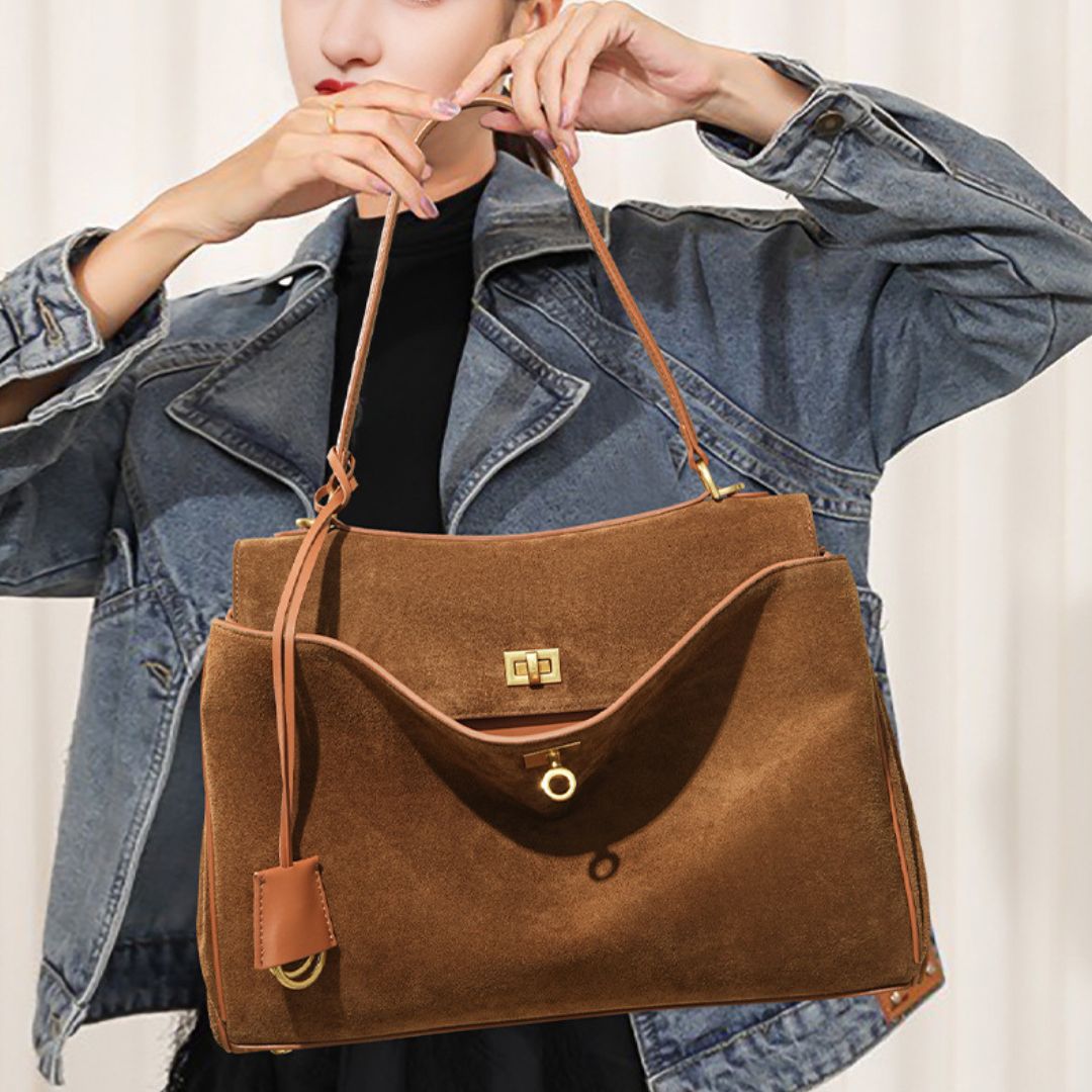 Velanci Charmed Heritage Genuine Leather Handbag